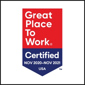 Great Place to Work certified banner