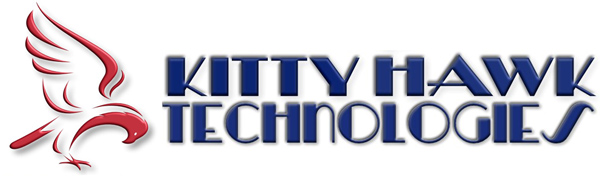 Kitty Hawk Technologies logo with red hawk brandmark